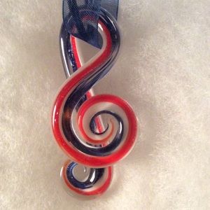 Musical Clef Symbol Necklace New